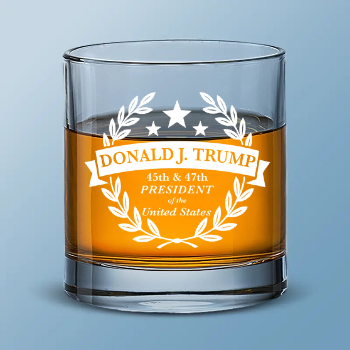 45 47 Republican State Whiskey Glass - US Patriotic Pride Gifts For Conservative Supporters, Wine, Bourbon, Whiskey Lovers - Raise A Toast To Freedom