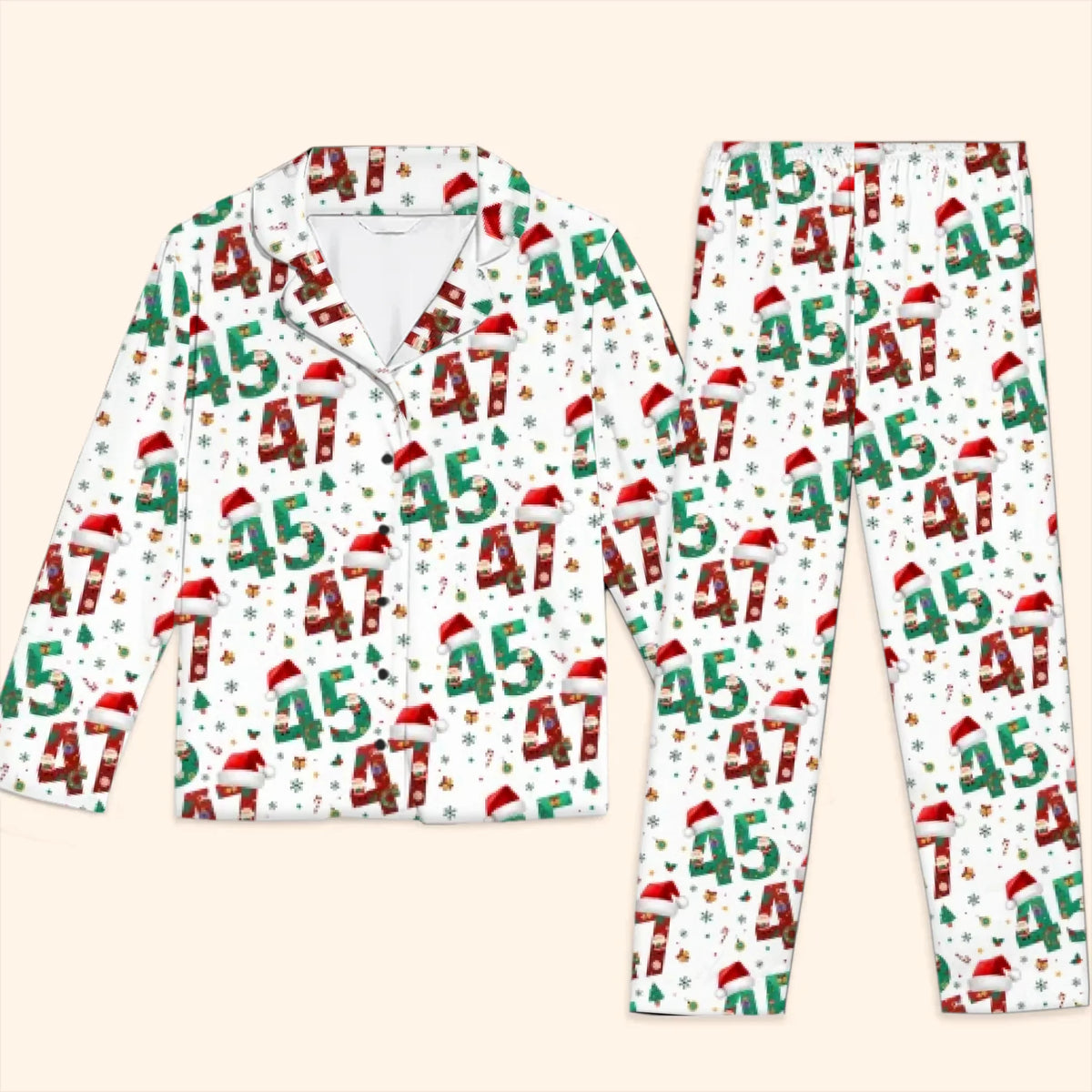 45 47 Republican State Pajamas - US Patriotic Pride Gifts For Conservative Supporters - Dream Bold, Live Proud