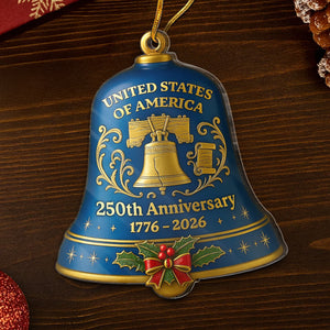 Republican State Acrylic Ornament - US Patriotic Pride, Christmas Gifts For Conservative Supporters - Liberty Rings This Season