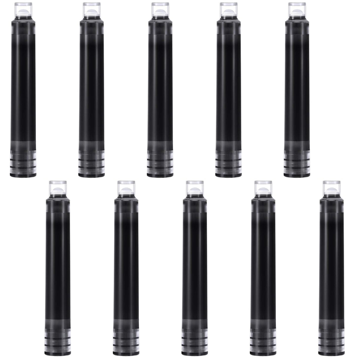 Republican State 2.6mm Fountain Pen Ink Cartridges - Pack Of 10 Black Refills
