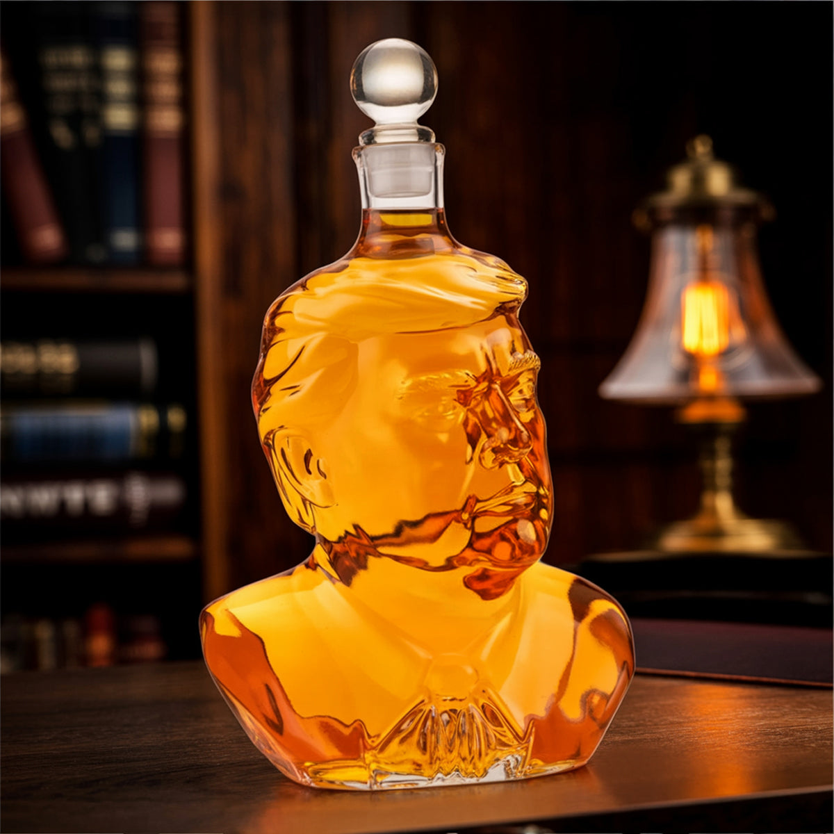 45 47 Republican State Whiskey Decanter - US Patriotic Pride Gifts For Conservative Supporters, Wine, Bourbon, Whiskey Lovers - In Strength We Stand