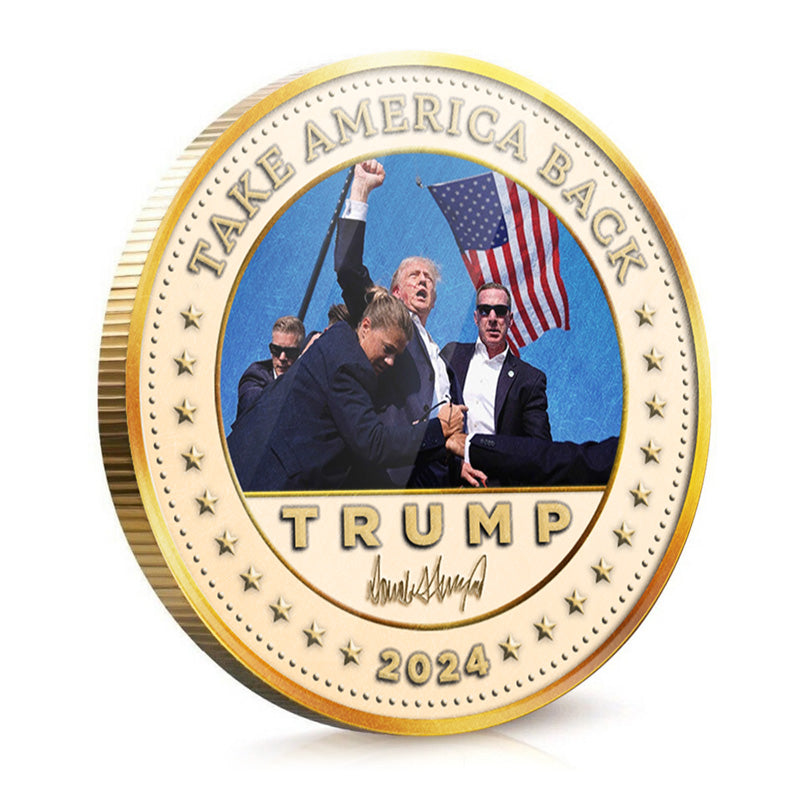 Trump 2024, Ready To Take America Back - US Elections Coin, Trump Gold Coin