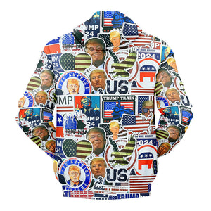 Trump Train 2024 - All-Over Printed Hoodie