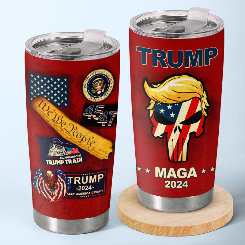 We The People 47 MAGA Trump Punisher Tumbler