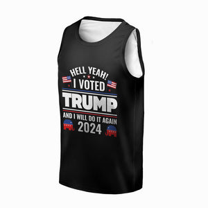 Yeah I Voted Who Keeps Traditional Values And Will Do It Again - US Elections Unisex Apparel Tank top