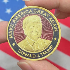 Join Us In Celebrating This Historic Win - US Elections Gold-Colored Coin