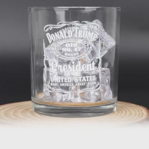 Old 47 Brand - US Election Whiskey Glass - Gift For Conservative Supporters