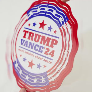 Trump 2024, Take America Back - US Election Wind Spinner - Trump Supporter, Republican Gifts And Decors