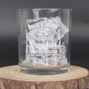 Take A Shot For Him, He Took One For You - US Election Whiskey Glass - Gift For Conservative Supporters