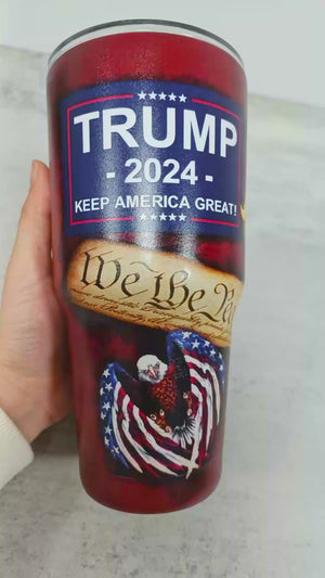 All Aboard The Trump Train MAGA 2024 We The People Tumbler