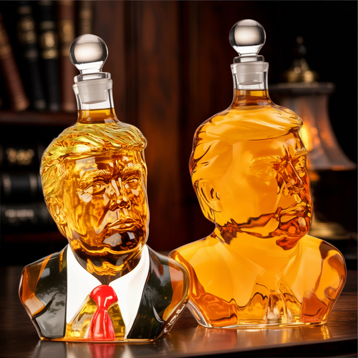 45 47 Republican State Whiskey Decanter - US Patriotic Pride Gifts For Conservative Supporters, Wine, Bourbon, Whiskey Lovers - In Strength We Stand