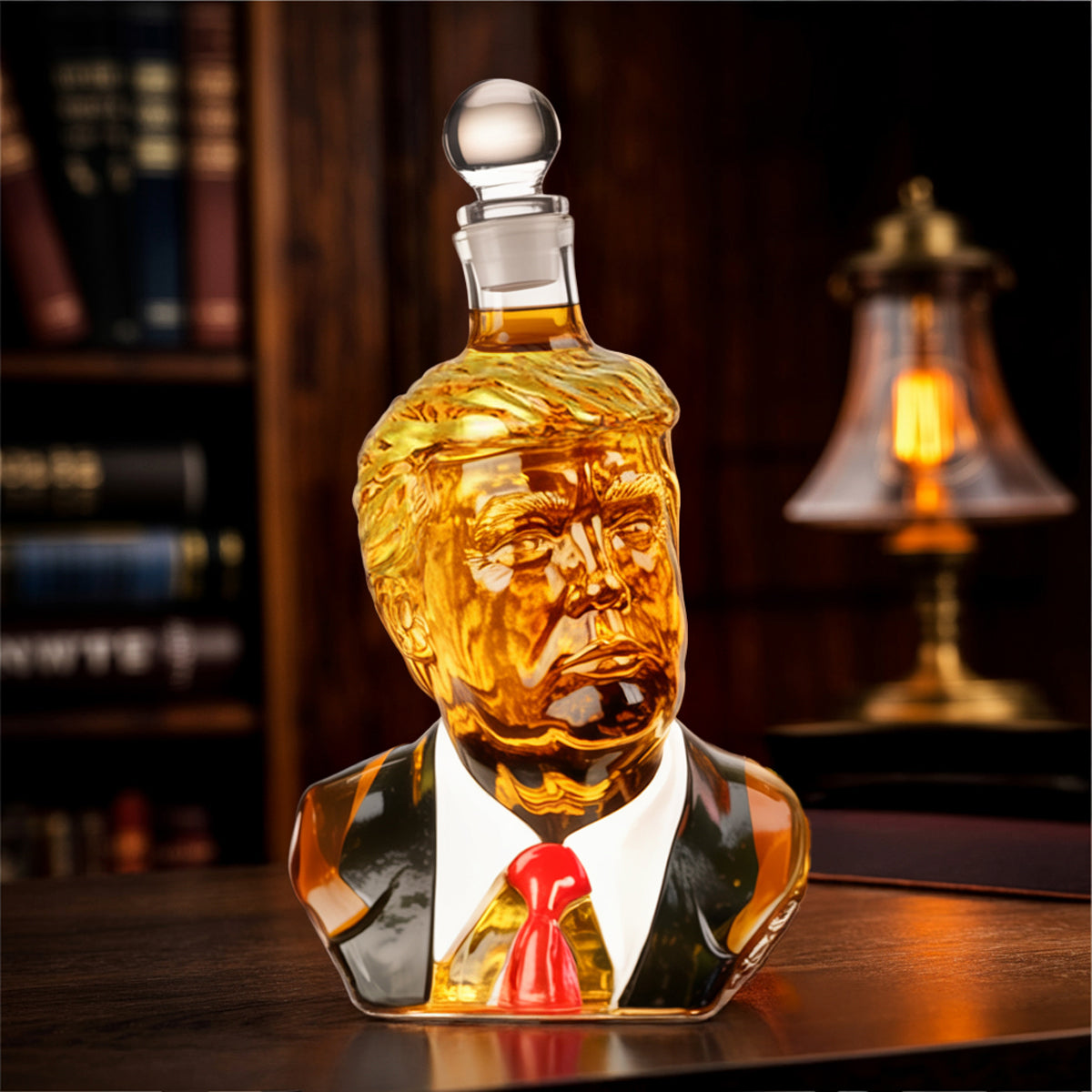 45 47 Republican State Whiskey Decanter - US Patriotic Pride Gifts For Conservative Supporters, Wine, Bourbon, Whiskey Lovers - In Strength We Stand